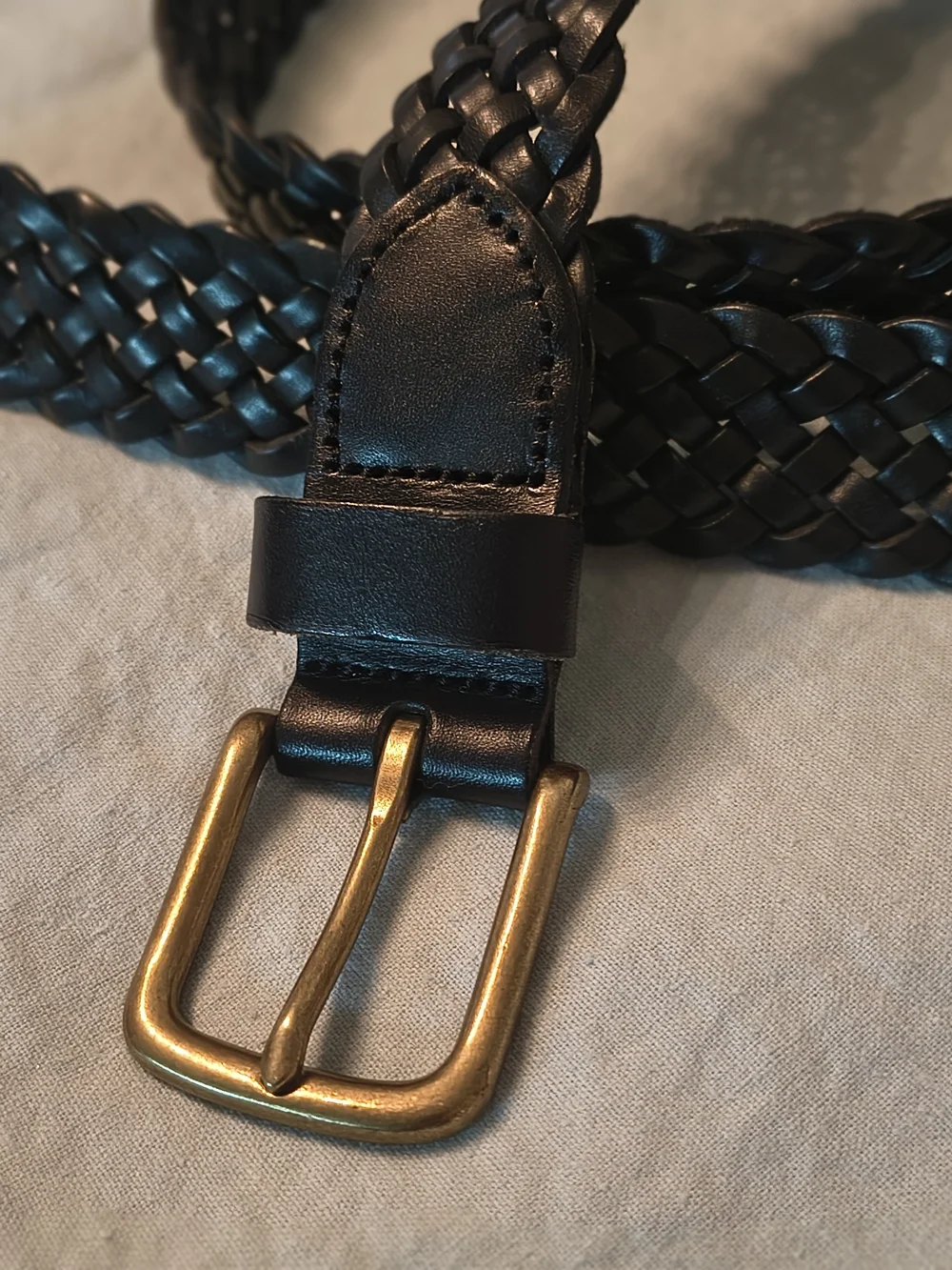 Madewell Woven Leather Women’s Belt - Black